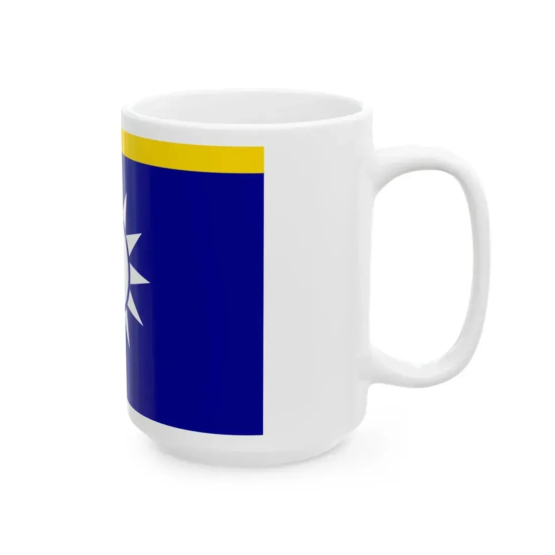 ROCN Senior Admirals Flag (China) White Coffee Mug - Go Mug Yourself