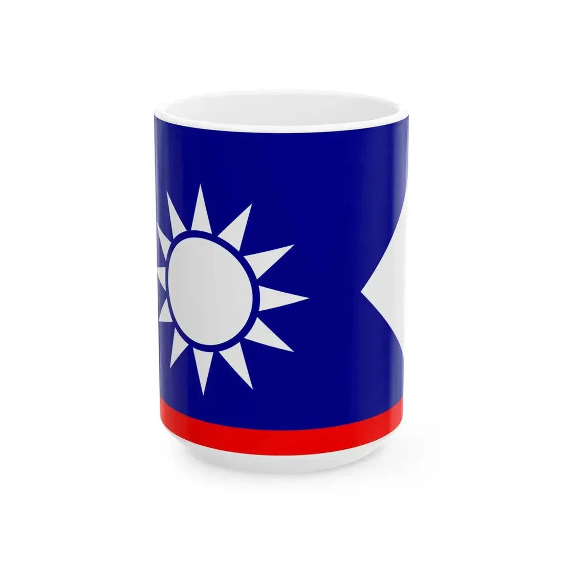 ROCN Senior Officers Flag (China) White Coffee Mug 15oz - Go Mug Yourself