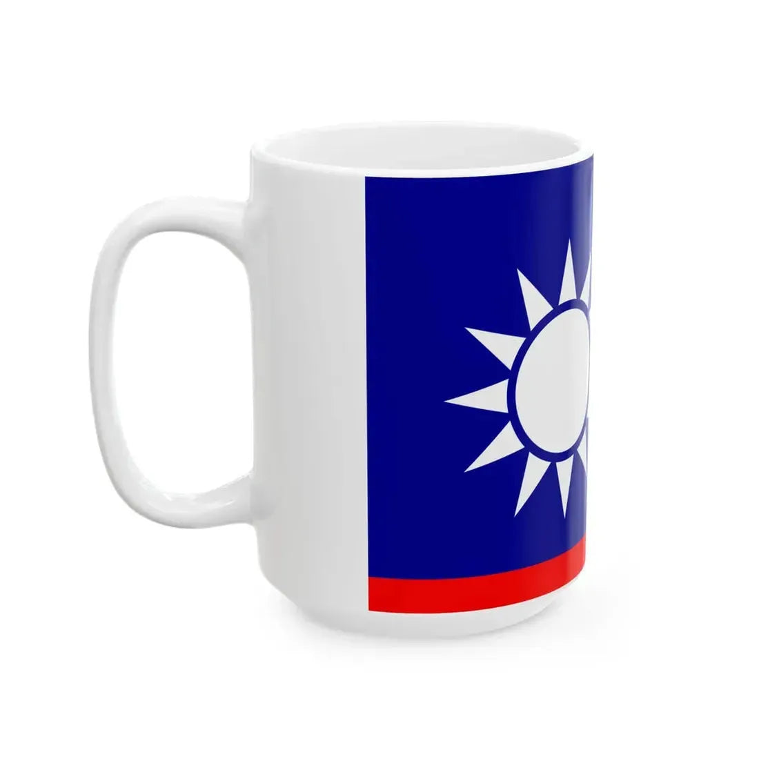 ROCN Senior Officers Flag (China) White Coffee Mug - Go Mug Yourself
