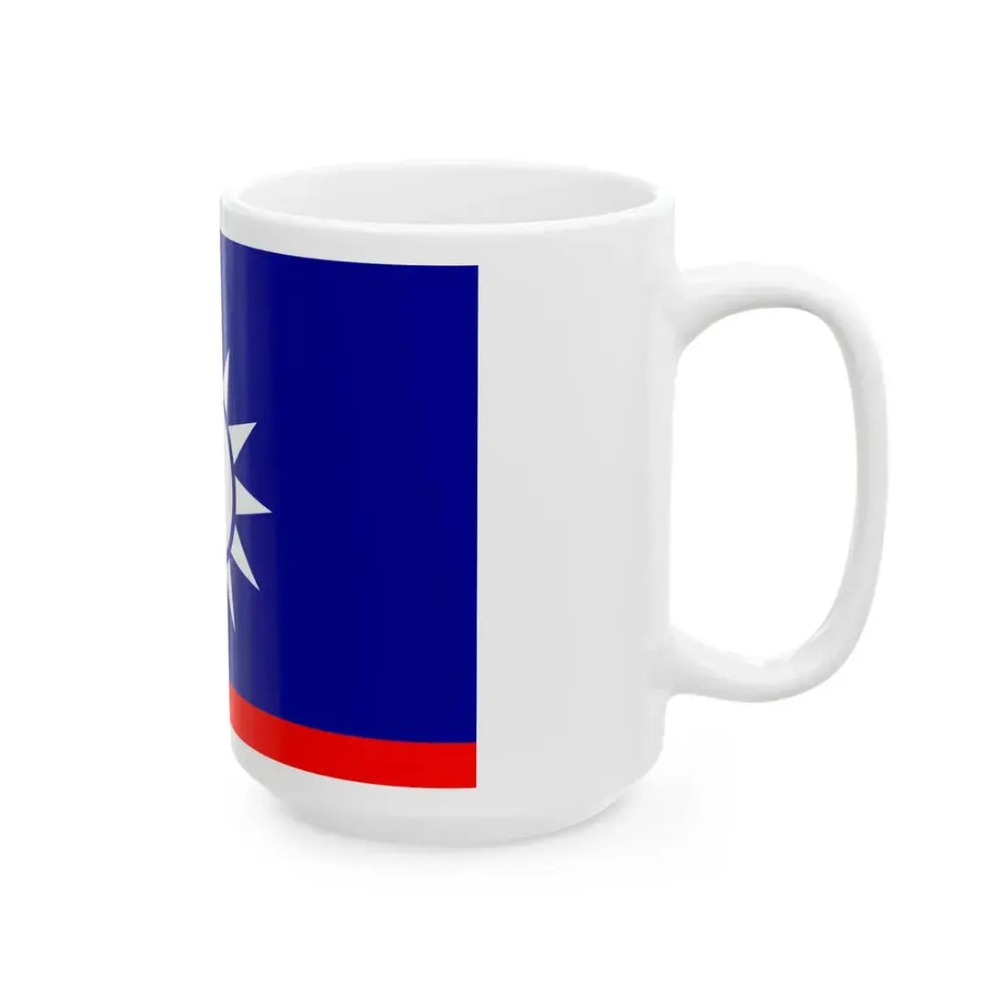 ROCN Vice Admirals Flag 1929 (China) White Coffee Mug - Go Mug Yourself