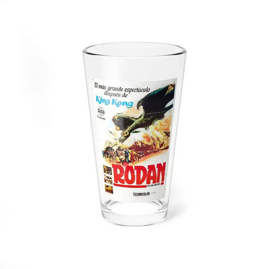 RODAN (2) 1956 Movie Poster - Pint Glass 16oz 16oz - Go Mug Yourself