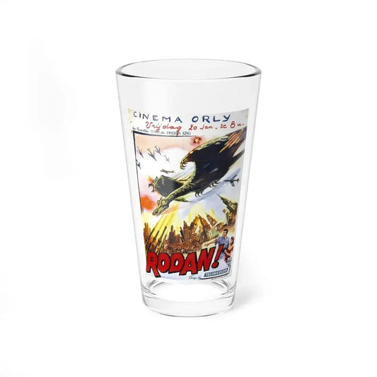 RODAN (BELGIAN) 1956 Movie Poster - Pint Glass 16oz 16oz - Go Mug Yourself