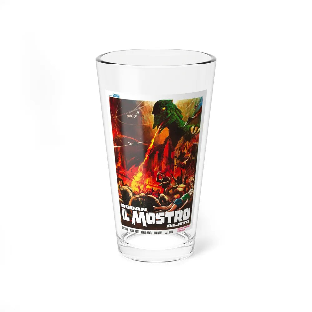 RODAN (ITALIAN) 1956 Movie Poster - Pint Glass 16oz-16oz-Go Mug Yourself