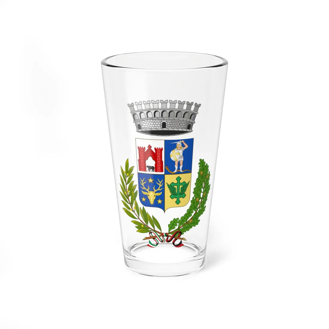 Roisan-Stemma (Italy) (Coat of Arms) Pint Glass 16oz 16oz - Go Mug Yourself