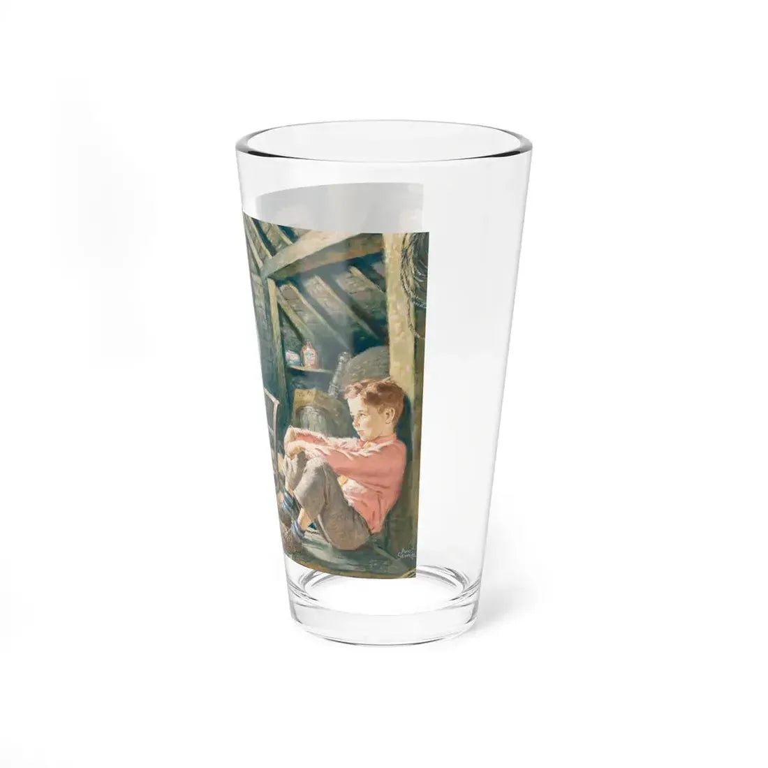 Role Model (Magazine Illustration) Pint Glass 16oz - Go Mug Yourself