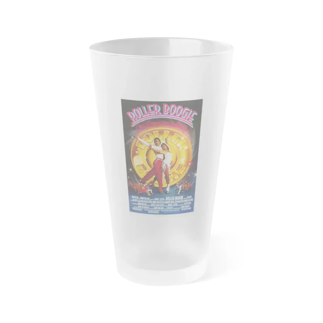 ROLLER BOOGIE 1979 Movie Poster - Frosted Pint Glass 16oz 16oz Frosted - Go Mug Yourself