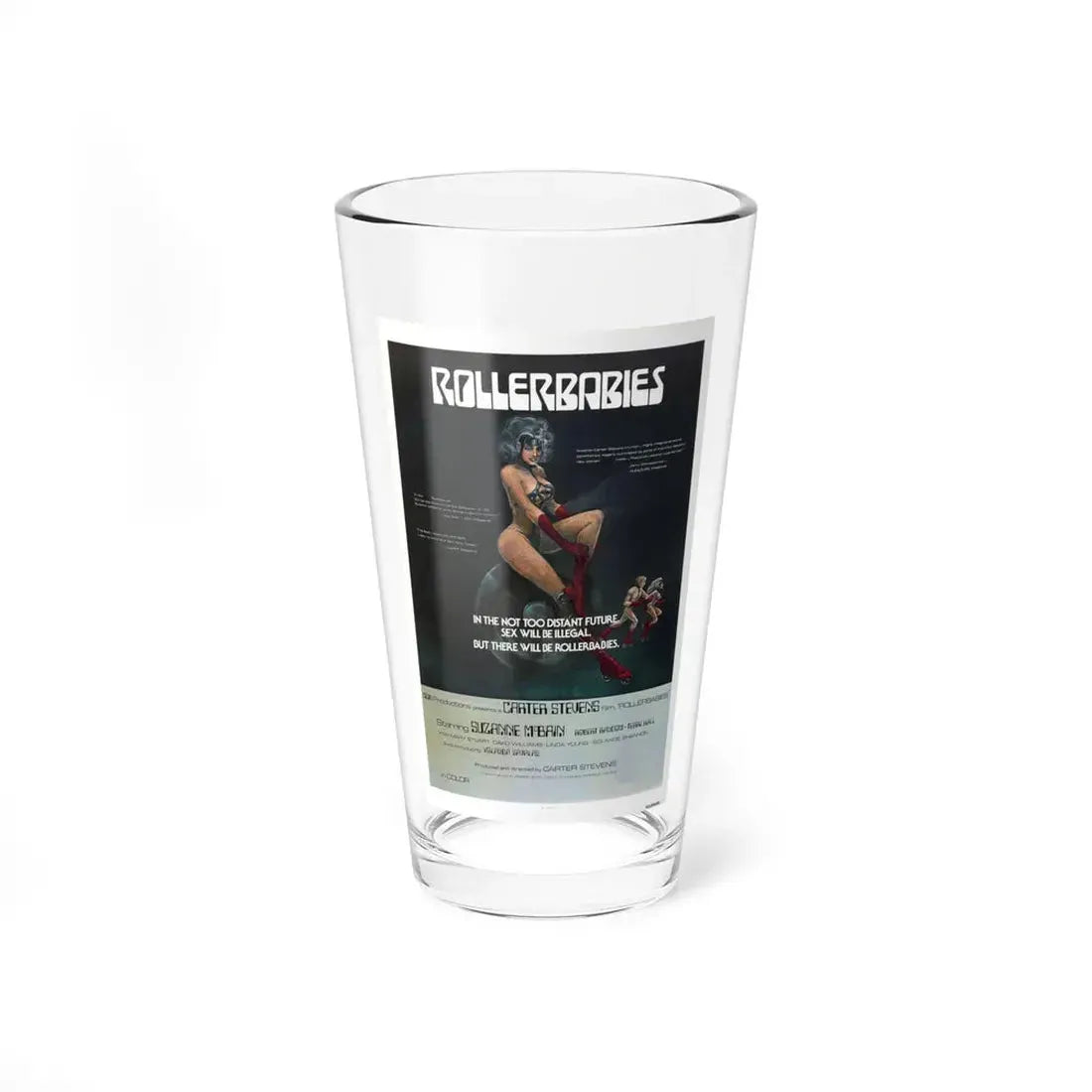 ROLLERBABIES 1976 Movie Poster - Pint Glass 16oz 16oz - Go Mug Yourself