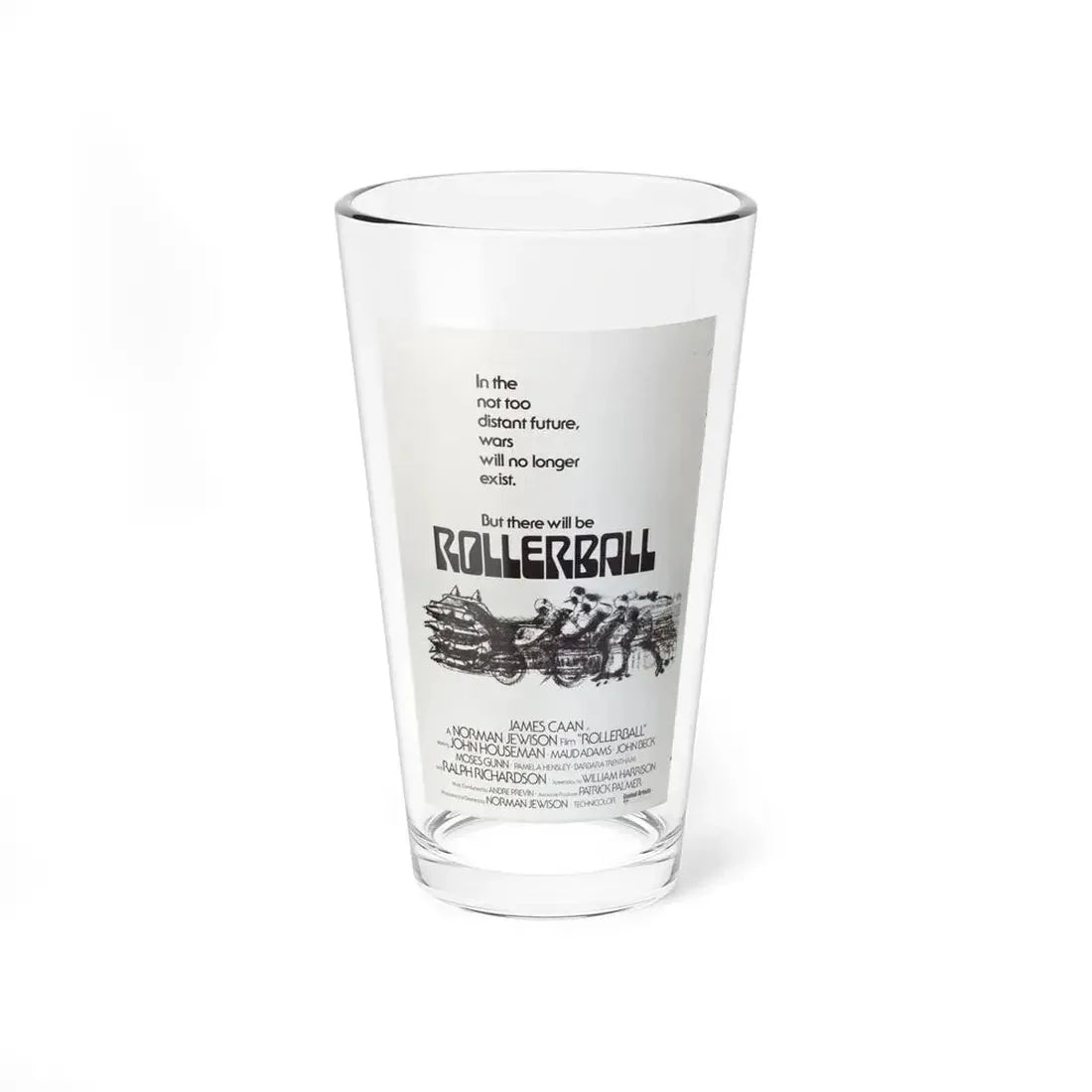 ROLLERBALL (TEASER) 1975 Movie Poster - Pint Glass 16oz 16oz - Go Mug Yourself
