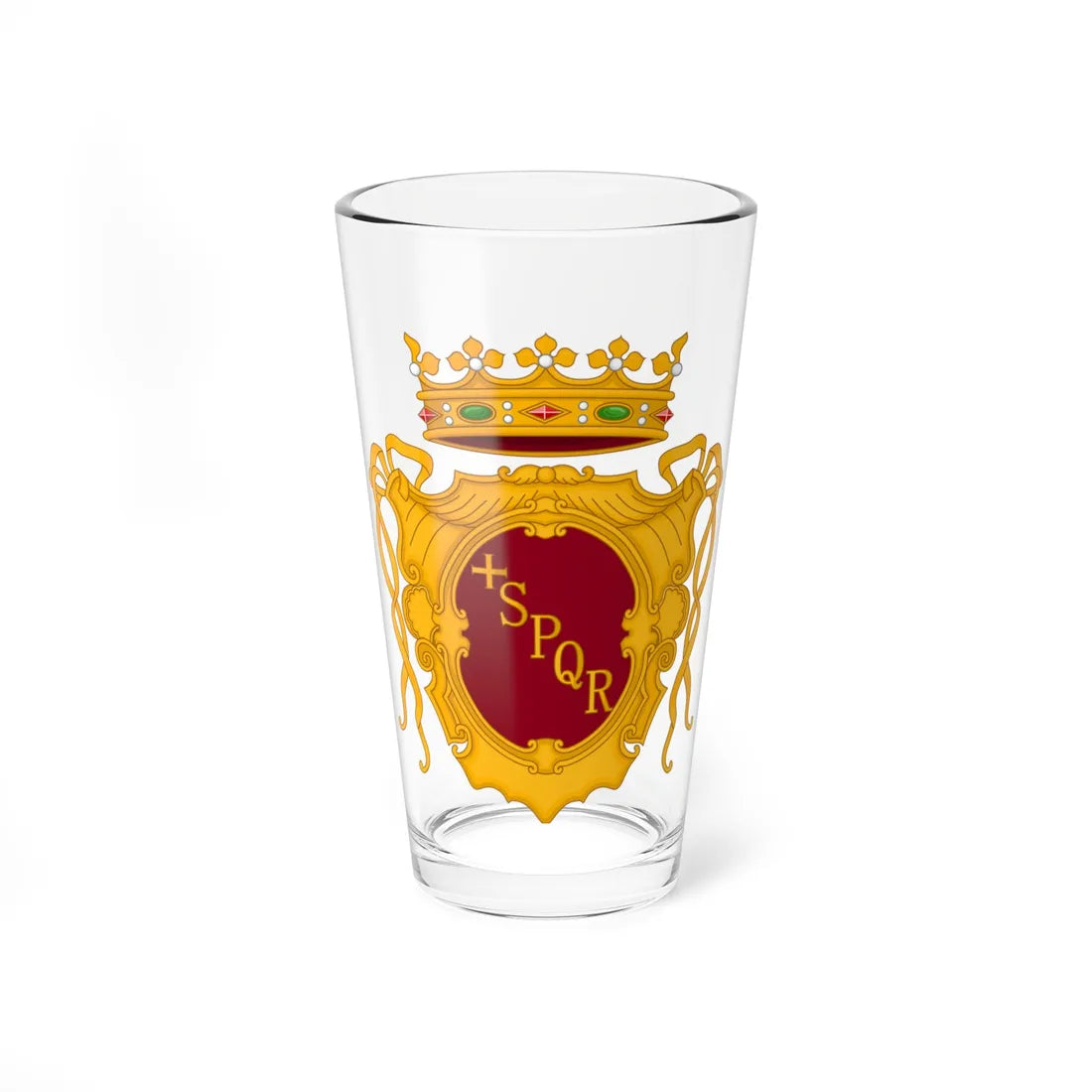 Roma-Stemma (Italy) (Coat of Arms) Pint Glass 16oz 16oz - Go Mug Yourself