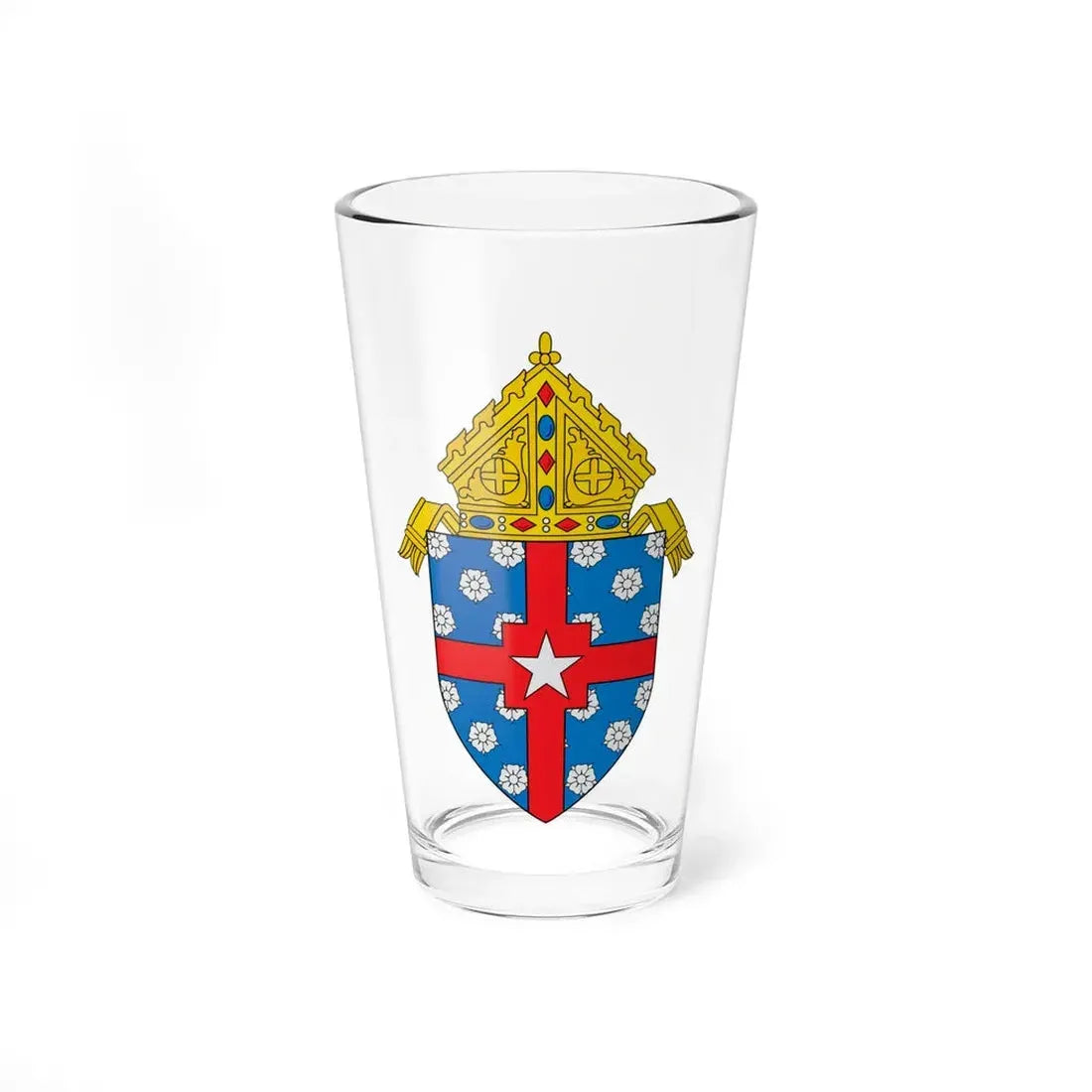 Roman Catholic Archdiocese of Galveston Houston - Pint Glass 16oz 16oz - Go Mug Yourself