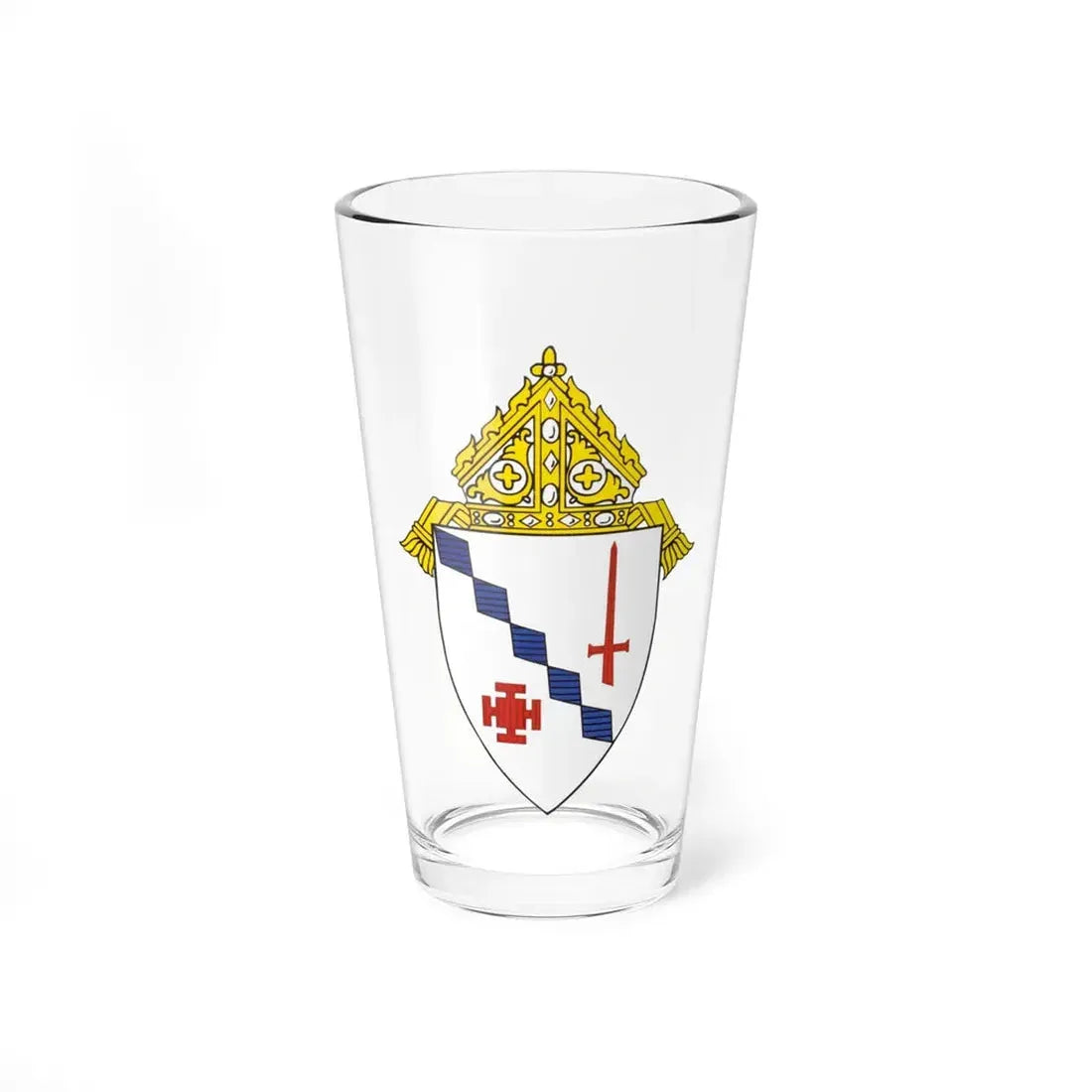 Roman Catholic Diocese of Birmingham in Alabama - Pint Glass 16oz 16oz - Go Mug Yourself