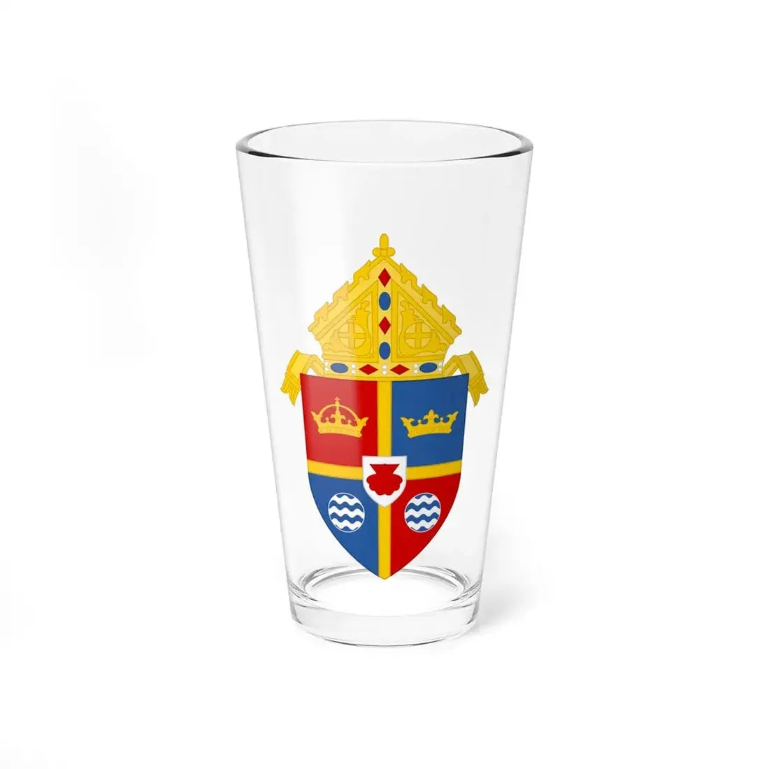 Roman Catholic Diocese of Brooklyn - Pint Glass 16oz 16oz - Go Mug Yourself
