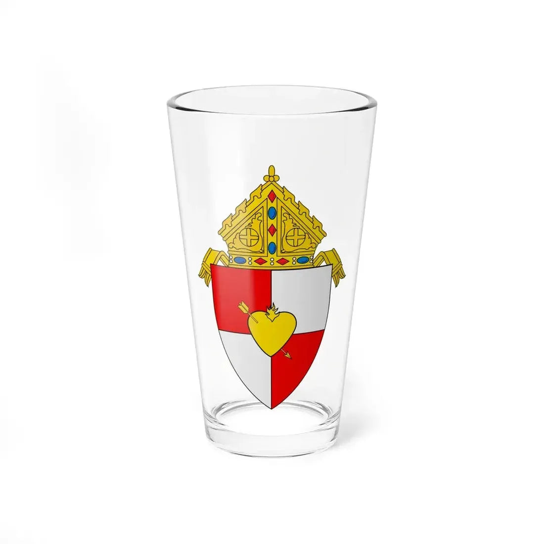Roman Catholic Diocese of Diocese of St Augustine - Pint Glass 16oz 16oz - Go Mug Yourself