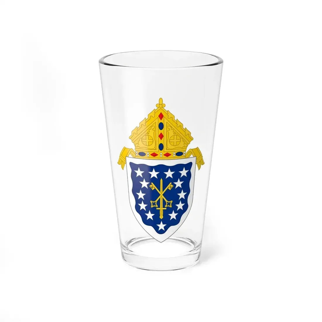 Roman Catholic Diocese of Saint Thomas - Pint Glass 16oz 16oz - Go Mug Yourself