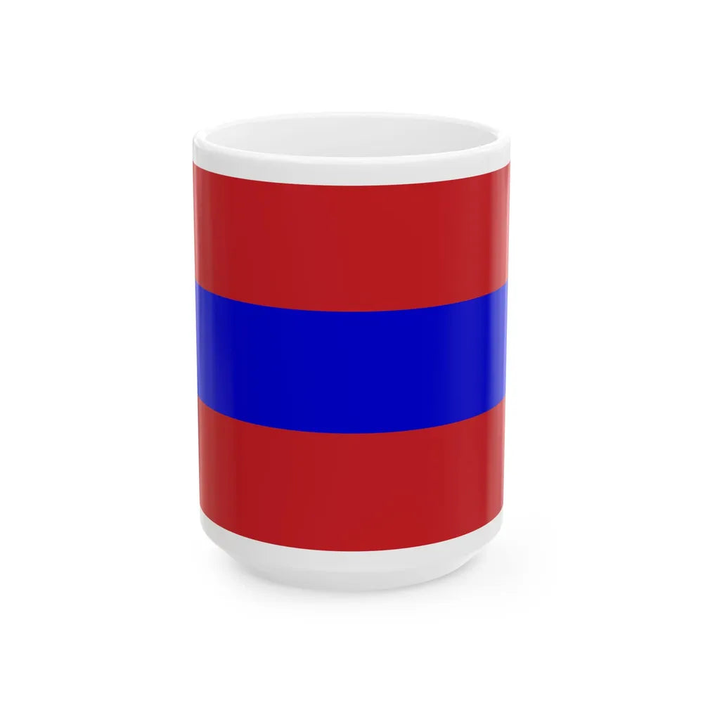 Roman Orthodox Christian Merchant Flag 1453-1793 (Greece) White Coffee Mug 15oz - Go Mug Yourself
