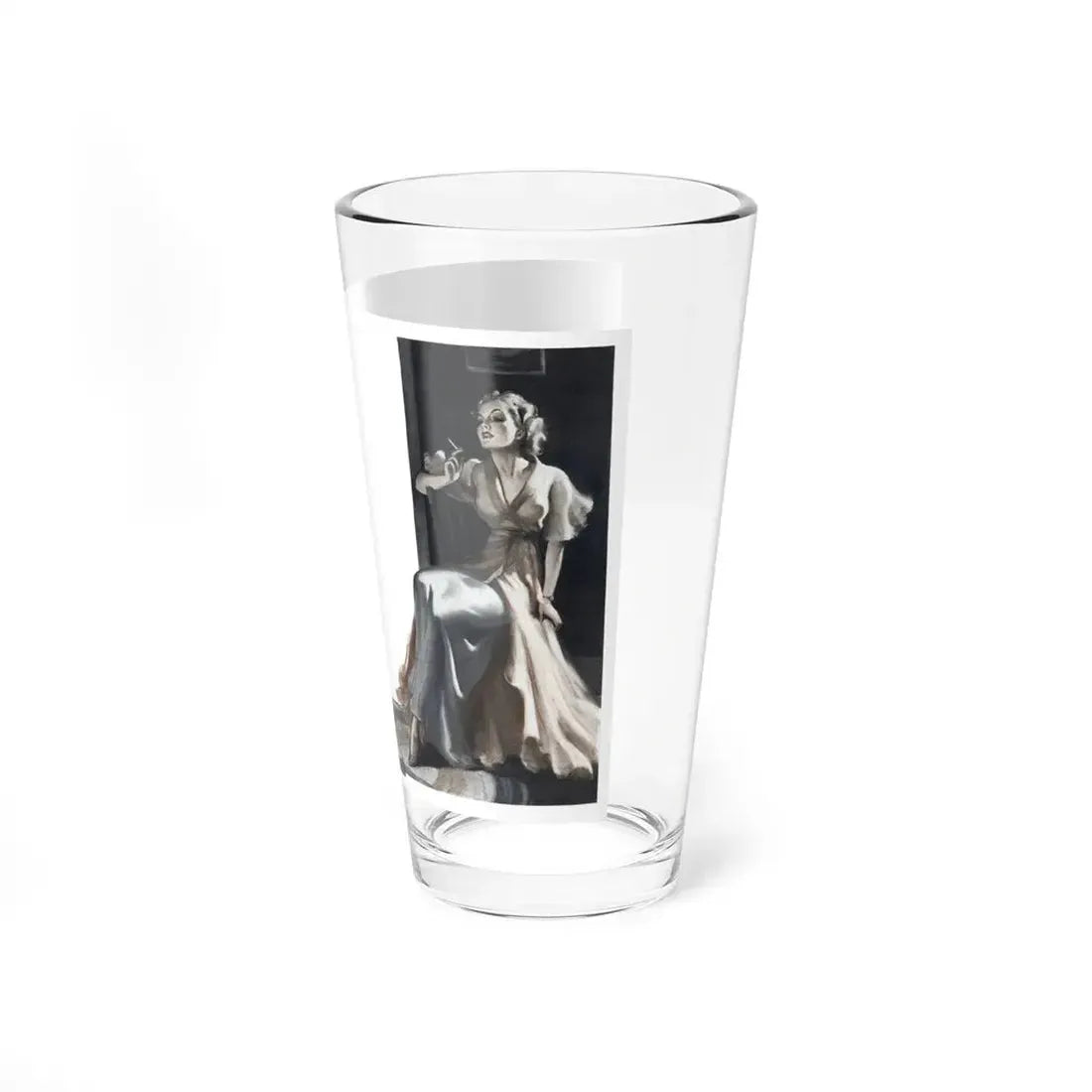 Romance, 1936, Redbook, December 1936 (Magazine Illustration) Pint Glass 16oz - Go Mug Yourself