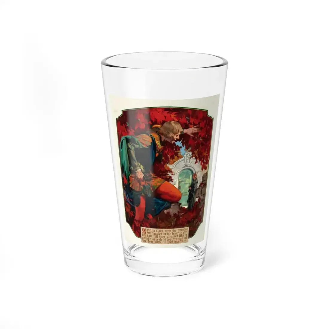 Romance illustration (Magazine Illustration) Pint Glass 16oz 16oz - Go Mug Yourself
