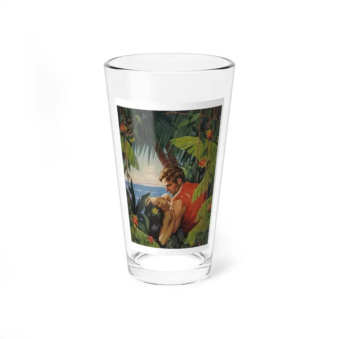 Romance Pulp Magazine Cover (Magazine Illustration) Pint Glass 16oz 16oz - Go Mug Yourself