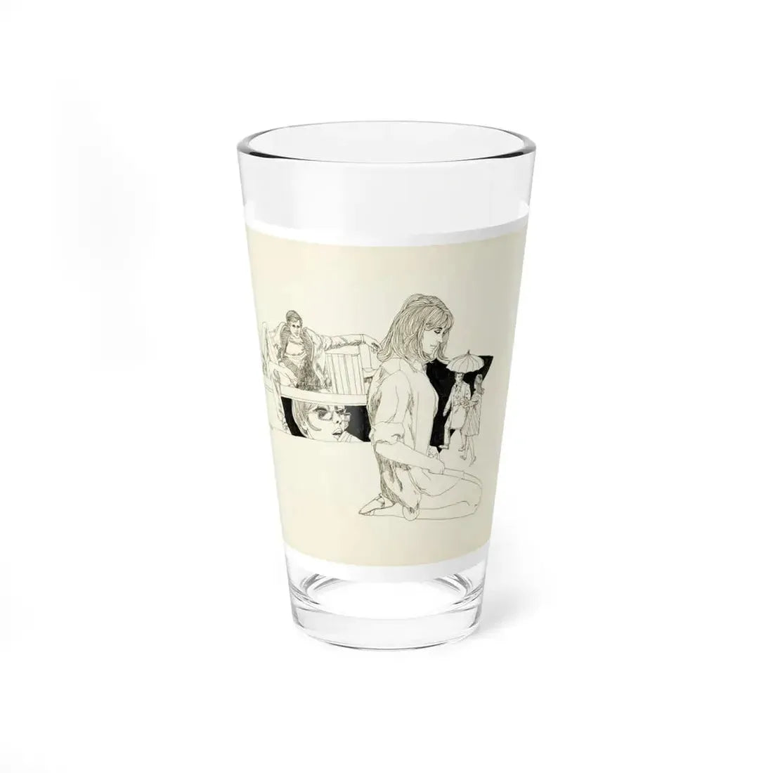 Romance Story Illustration (1) (Magazine Illustration) Pint Glass 16oz 16oz - Go Mug Yourself