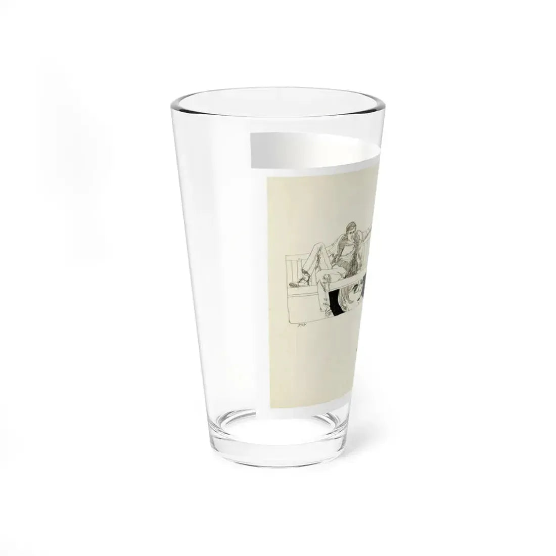Romance Story Illustration (1) (Magazine Illustration) Pint Glass 16oz - Go Mug Yourself