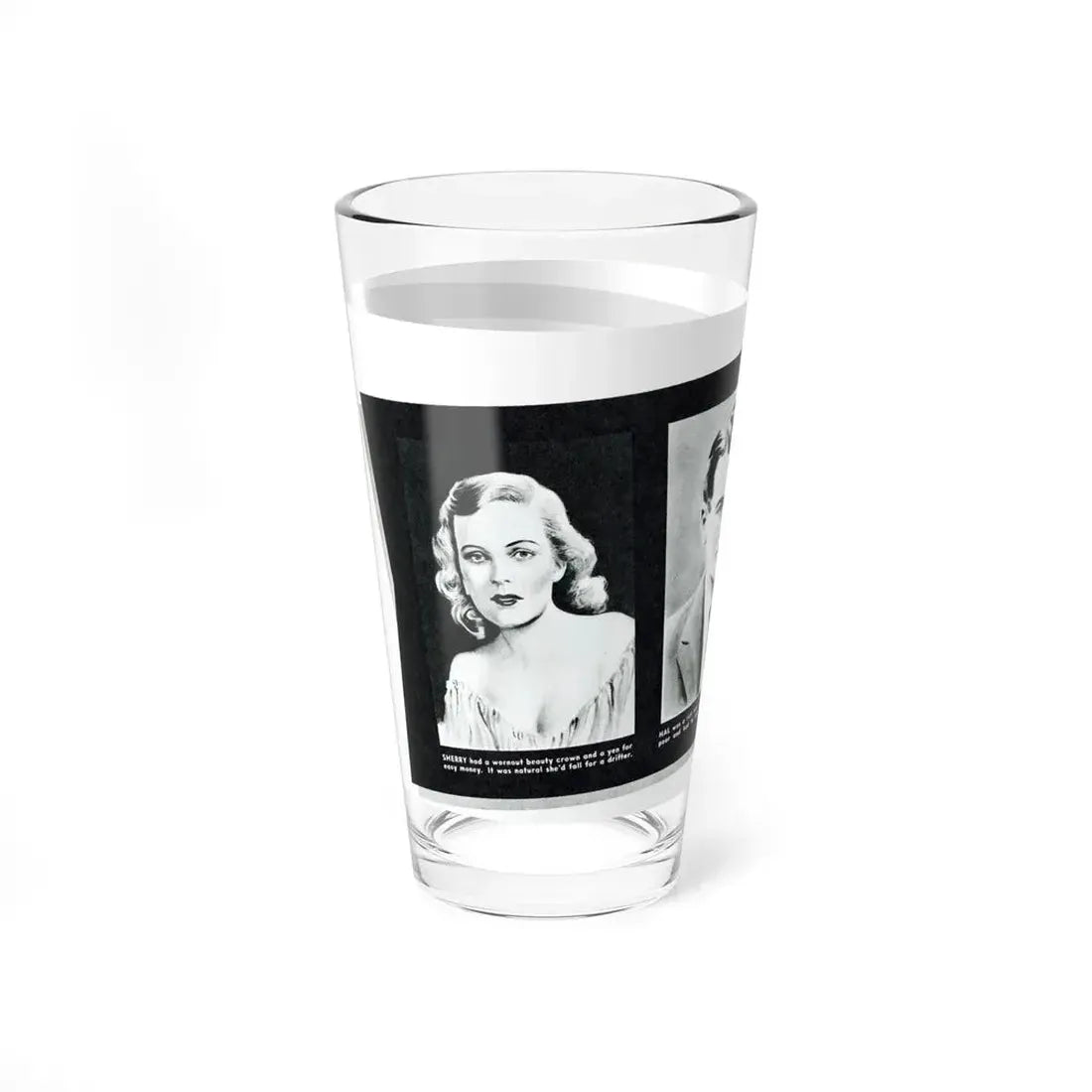 Romance was my Racket, Complete Detective Cases, January 1947 (Magazine Illustration) Pint Glass 16oz - Go Mug Yourself