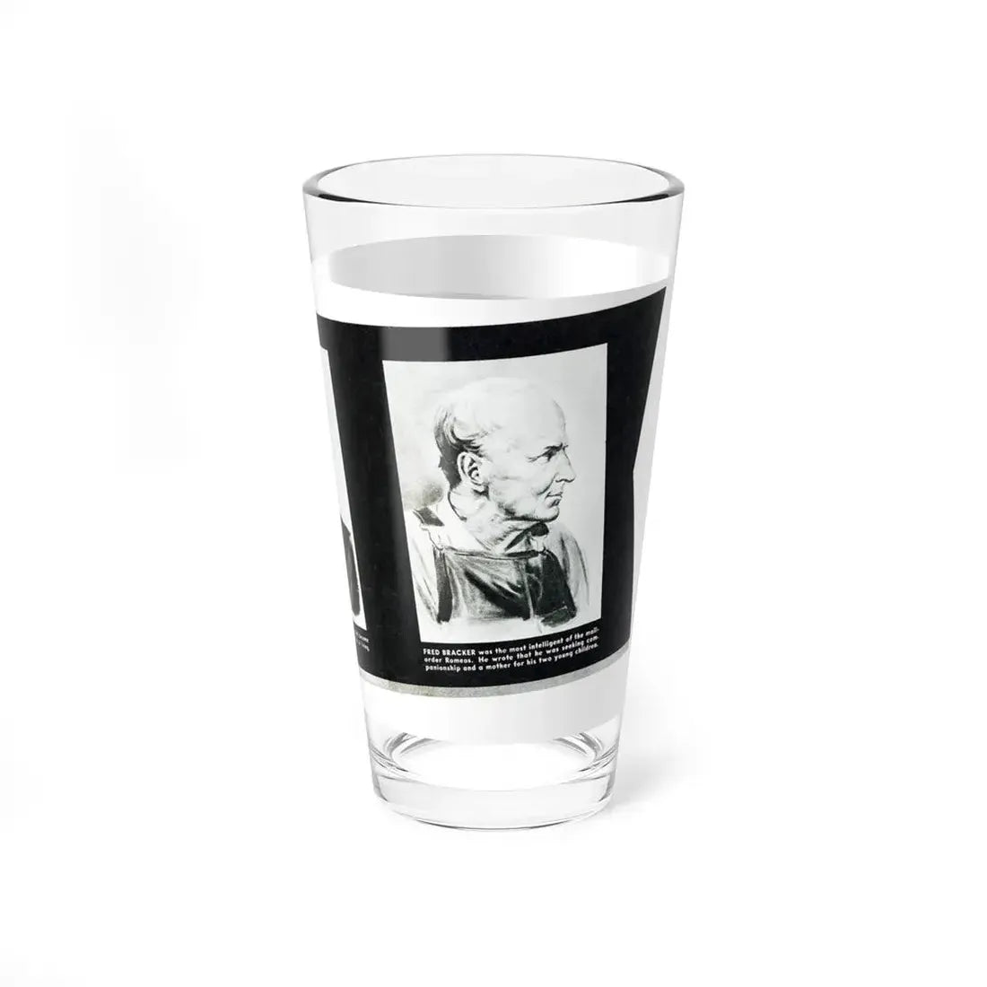 Romance was my Racket, Complete Detective Cases, January 1947 (Magazine Illustration) Pint Glass 16oz - Go Mug Yourself