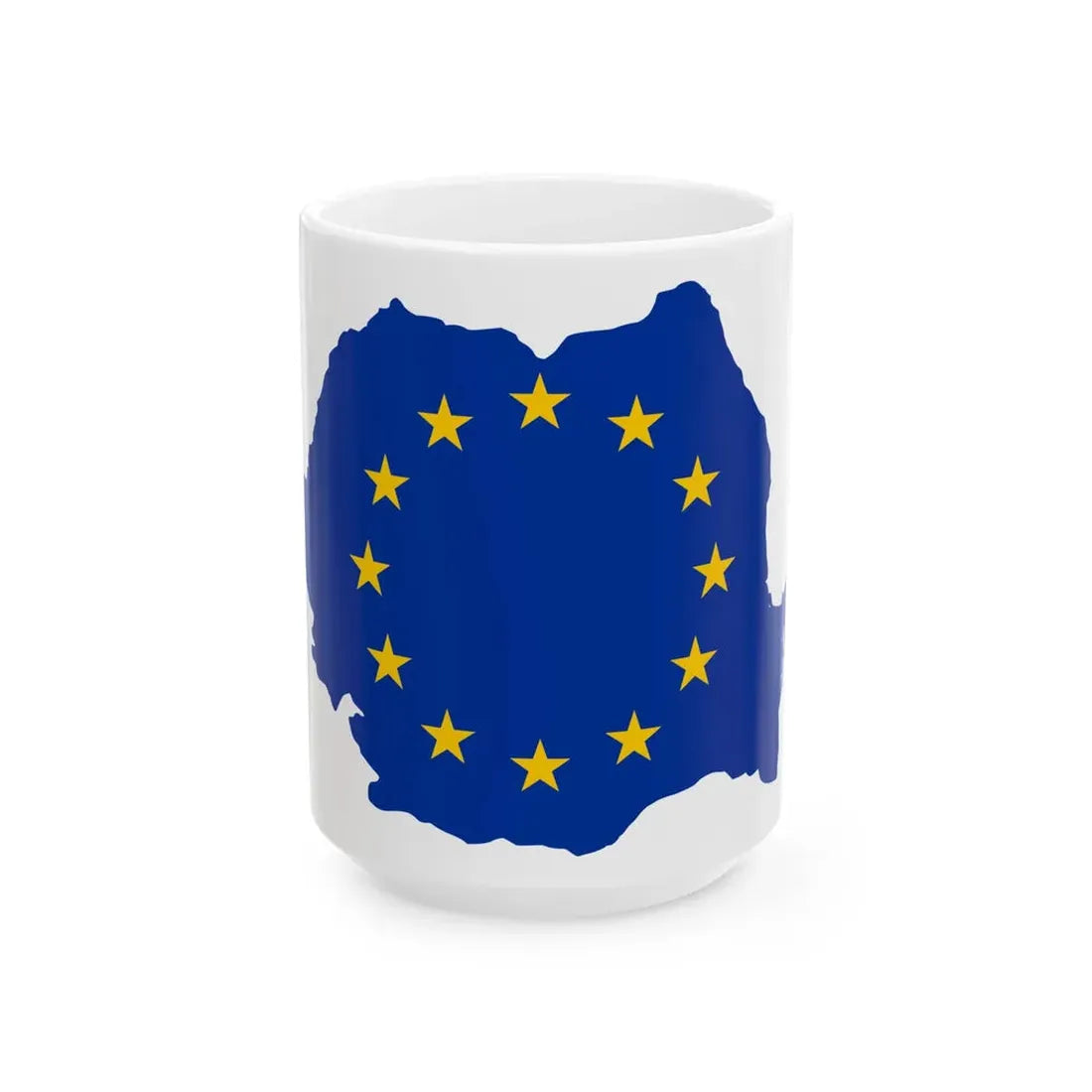 Romania EU (Oman) White Coffee Mug 15oz - Go Mug Yourself