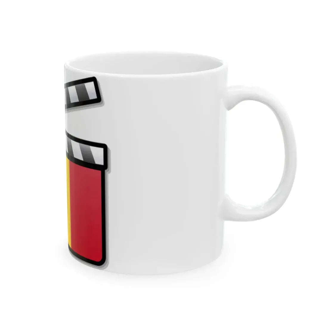 Romania film clapperboard (Oman) White Coffee Mug - Go Mug Yourself