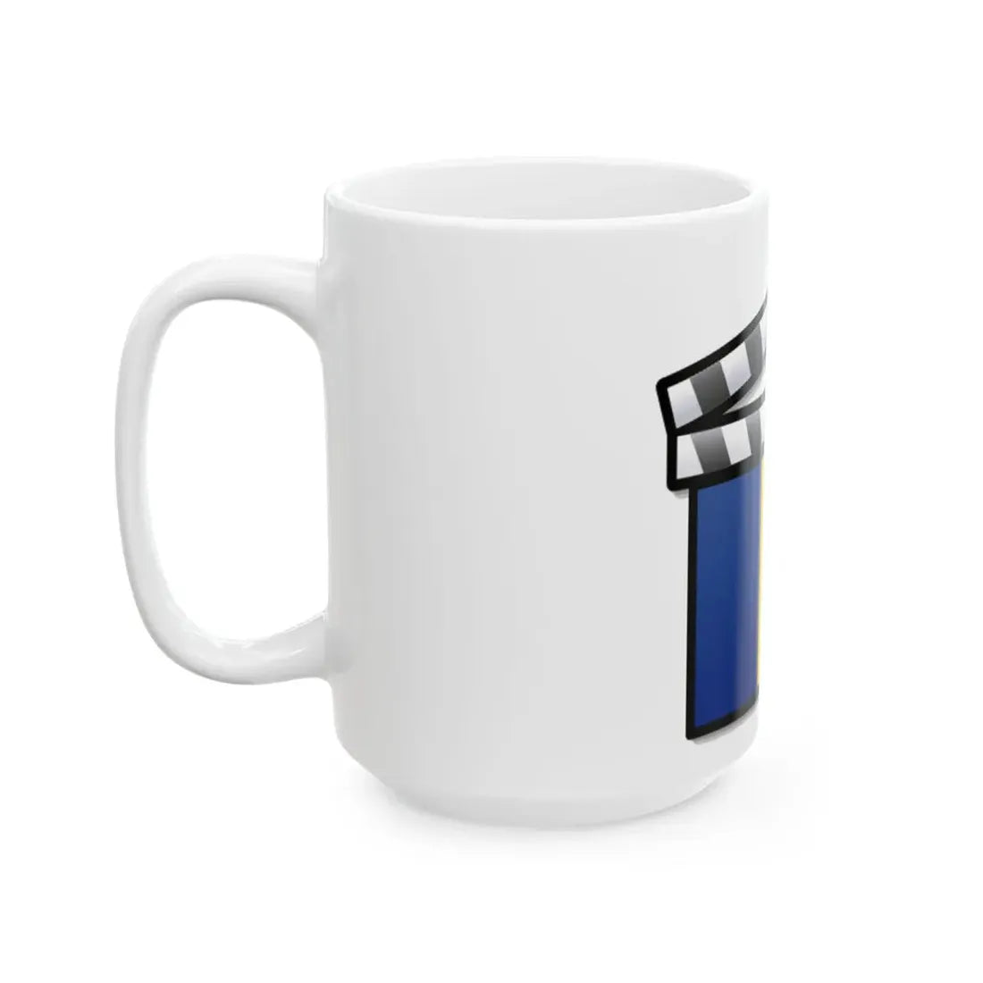 Romania film clapperboard (Oman) White Coffee Mug - Go Mug Yourself