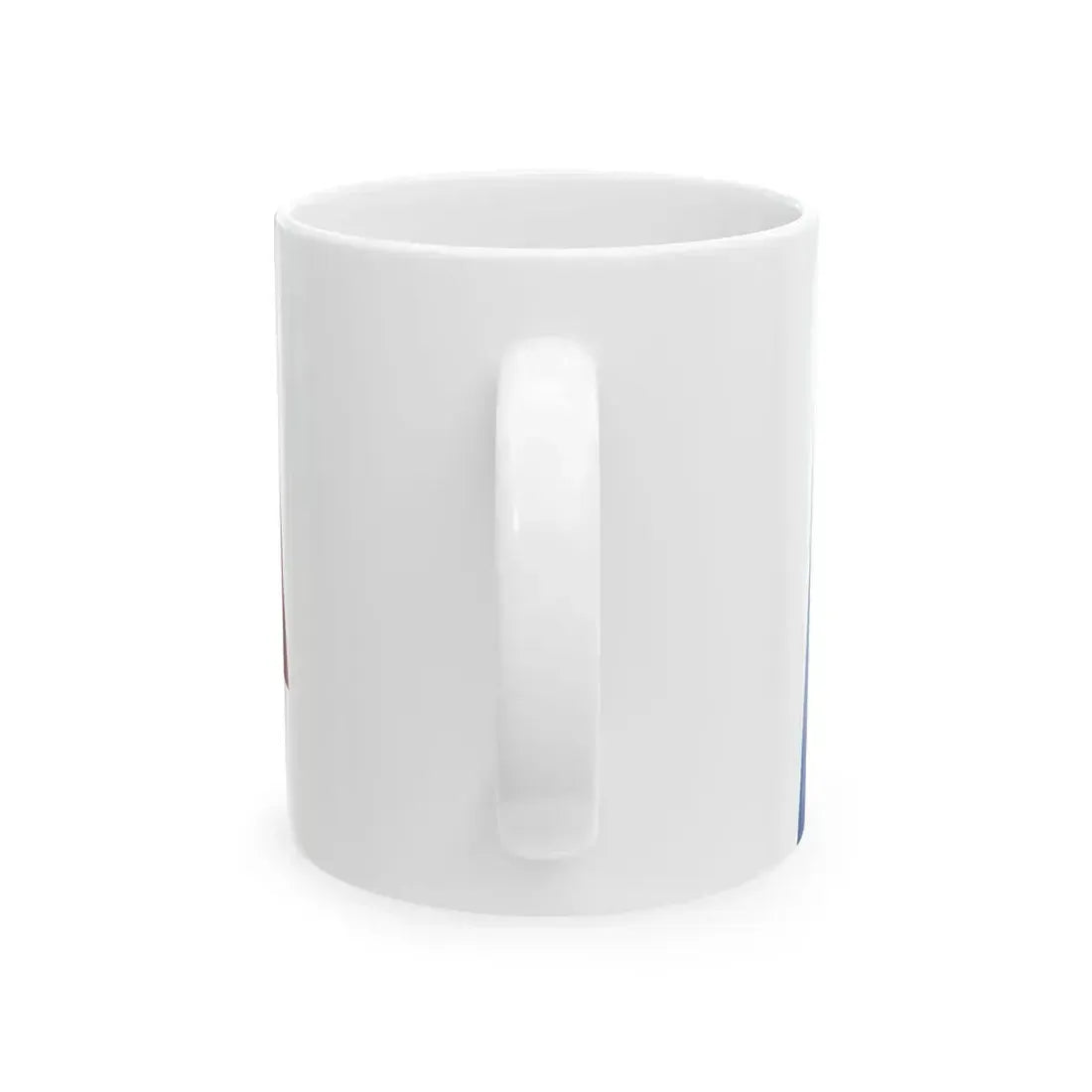 Romania Flag - iconic waving (Oman) White Coffee Mug - Go Mug Yourself