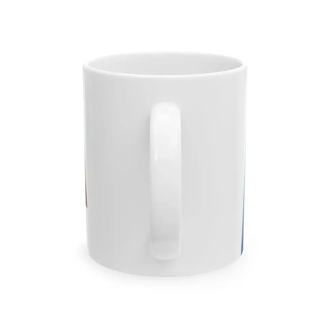 Romania Flag - iconic waving (Oman) White Coffee Mug - Go Mug Yourself