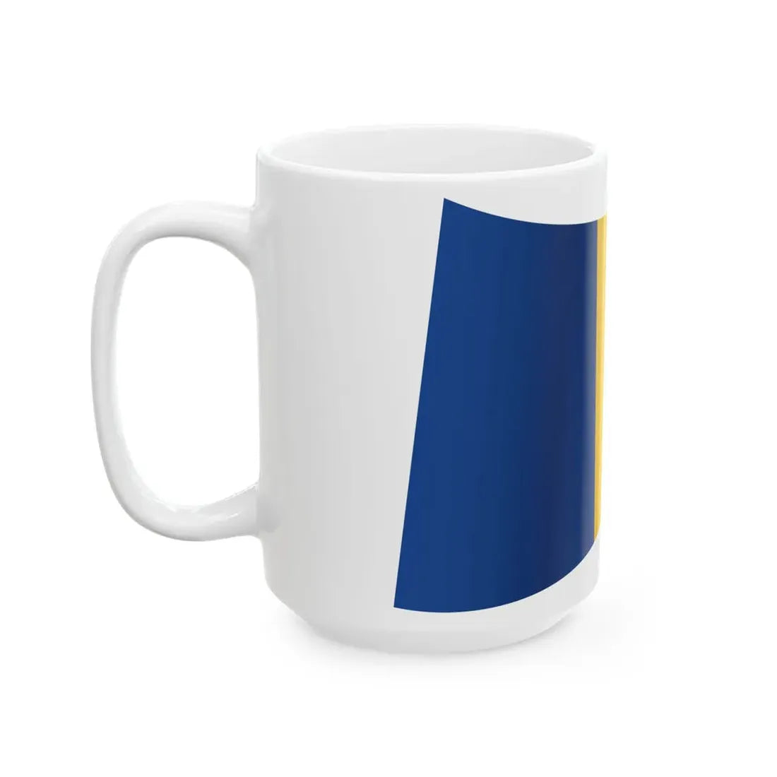 Romania Flag - iconic waving (Oman) White Coffee Mug - Go Mug Yourself