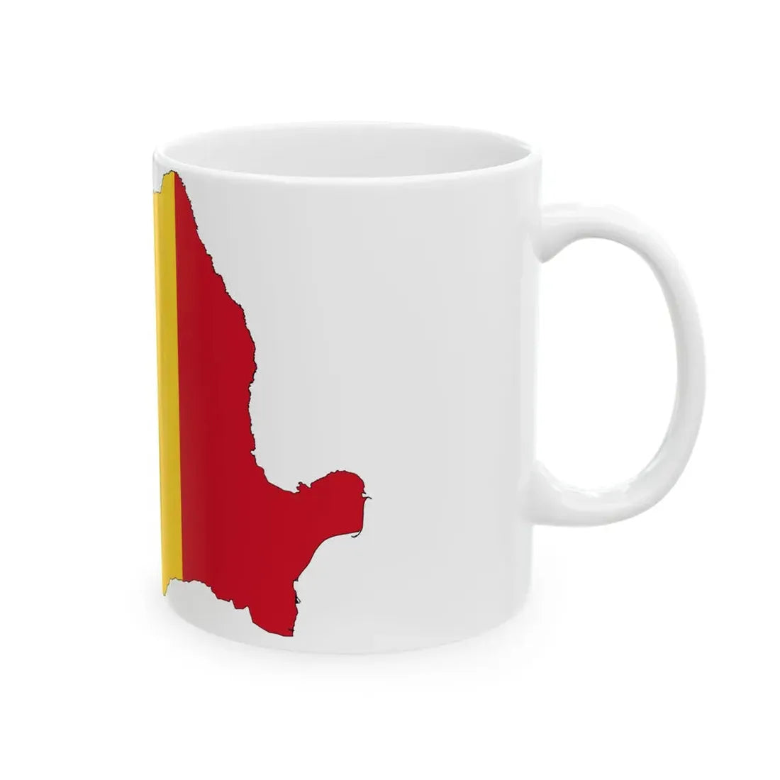 Romania-Flagmap (Oman) White Coffee Mug - Go Mug Yourself