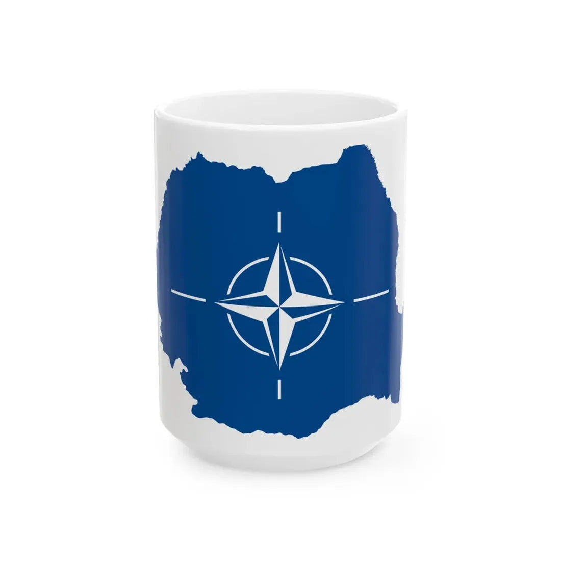 Romania NATO (Oman) White Coffee Mug 15oz - Go Mug Yourself