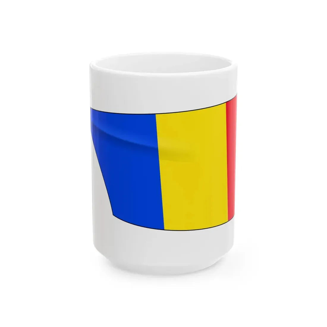 Romania Rowing Blade (Oman) White Coffee Mug 15oz - Go Mug Yourself