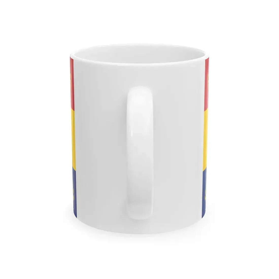 Romanian Army Flag - 1866 used model (Oman) White Coffee Mug - Go Mug Yourself