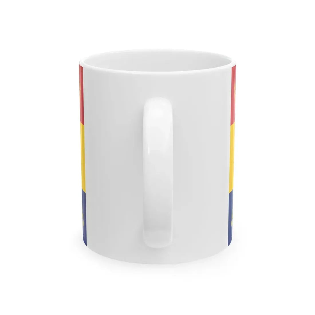 Romanian Army Flag - 1866 used model (Oman) White Coffee Mug - Go Mug Yourself