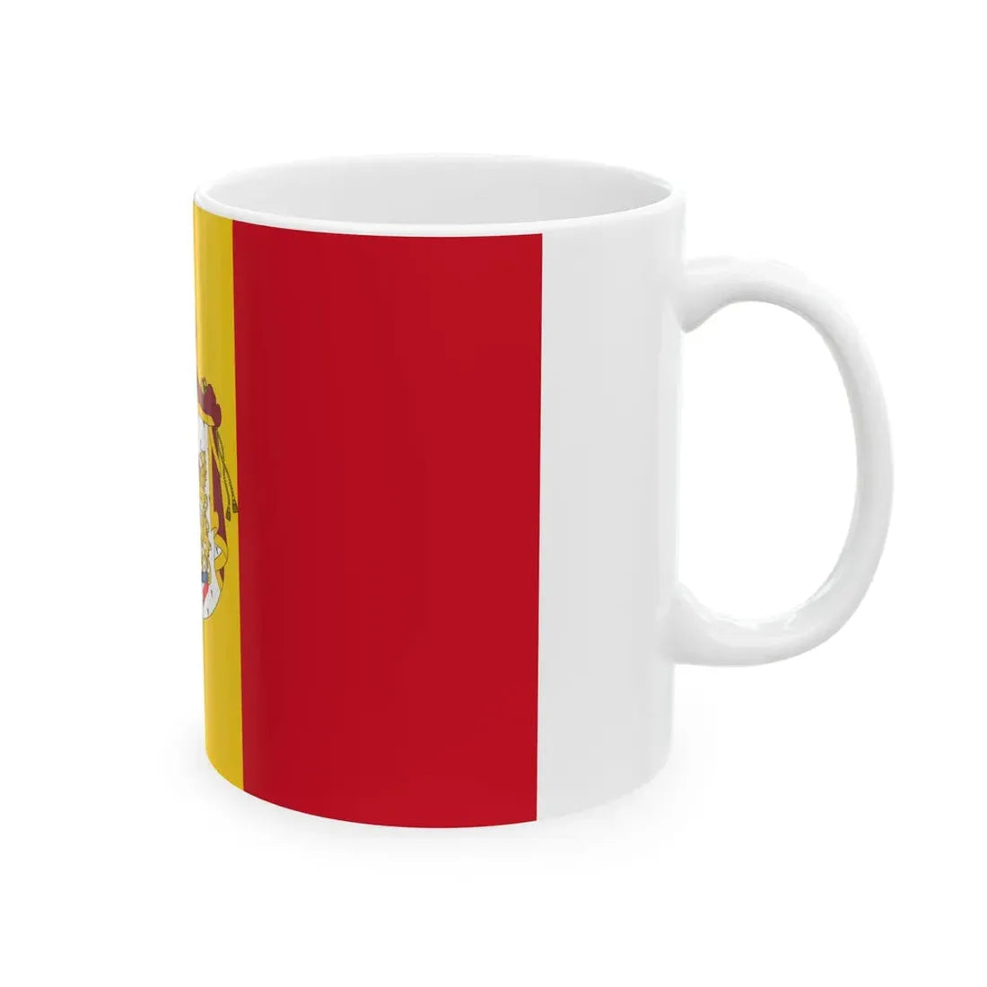Romanian Army Flag - 1872 official model (Oman) White Coffee Mug - Go Mug Yourself
