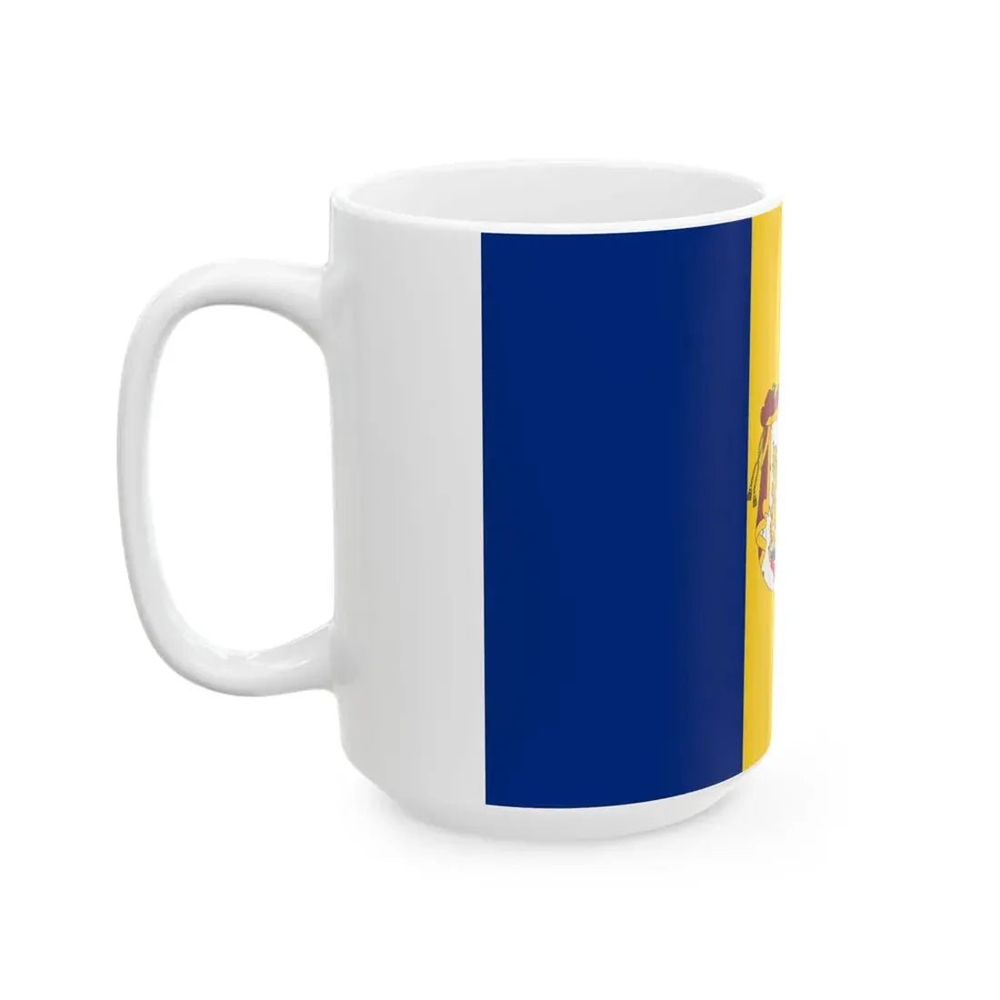 Romanian Army Flag - 1872 official model (Oman) White Coffee Mug - Go Mug Yourself