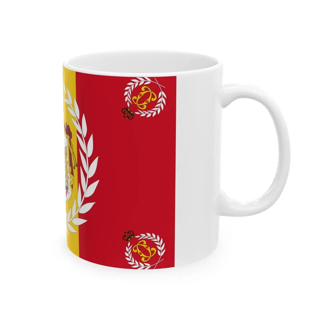 Romanian Army Flag - 1874 used model (Oman) White Coffee Mug - Go Mug Yourself