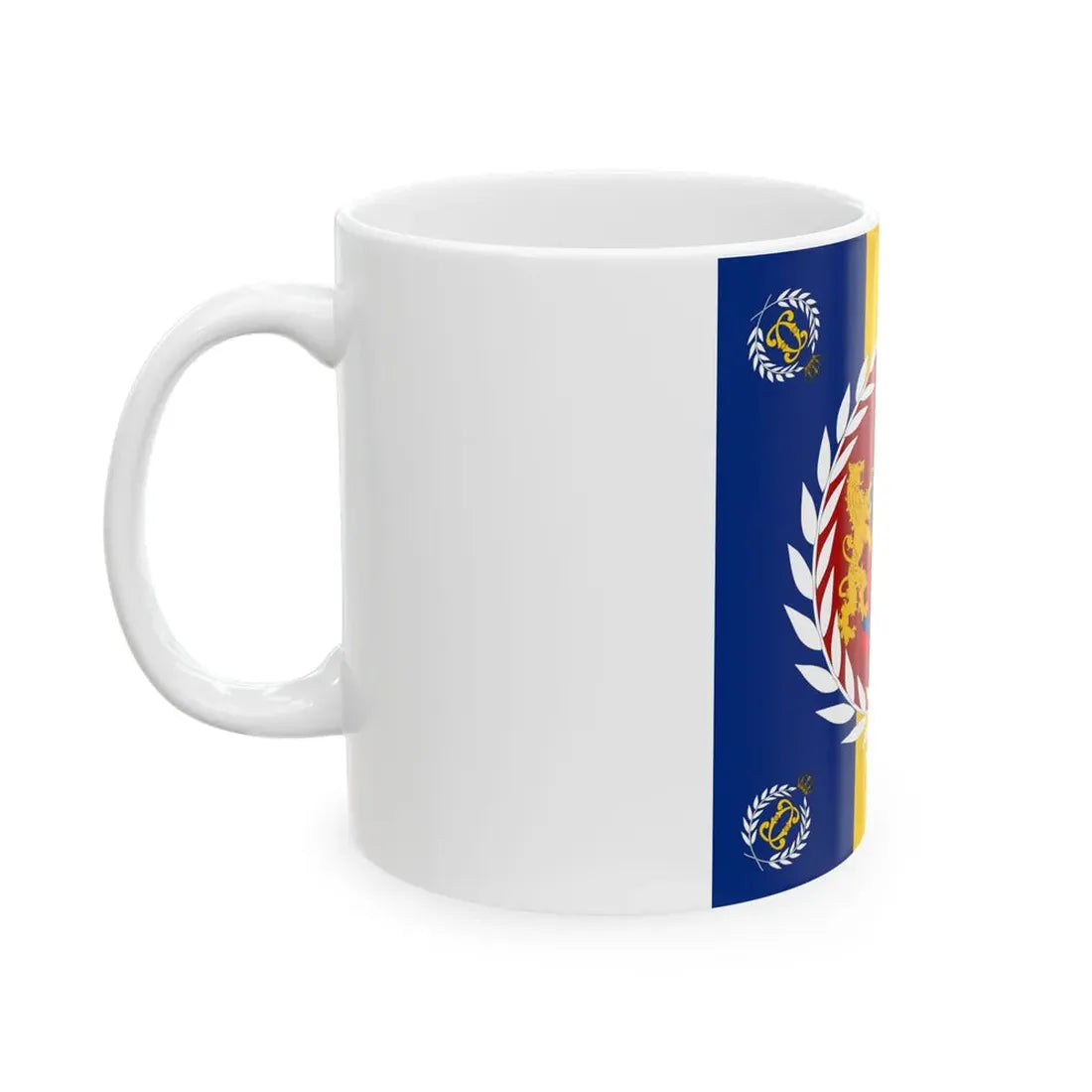 Romanian Army Flag - 1877 used model (Oman) White Coffee Mug - Go Mug Yourself