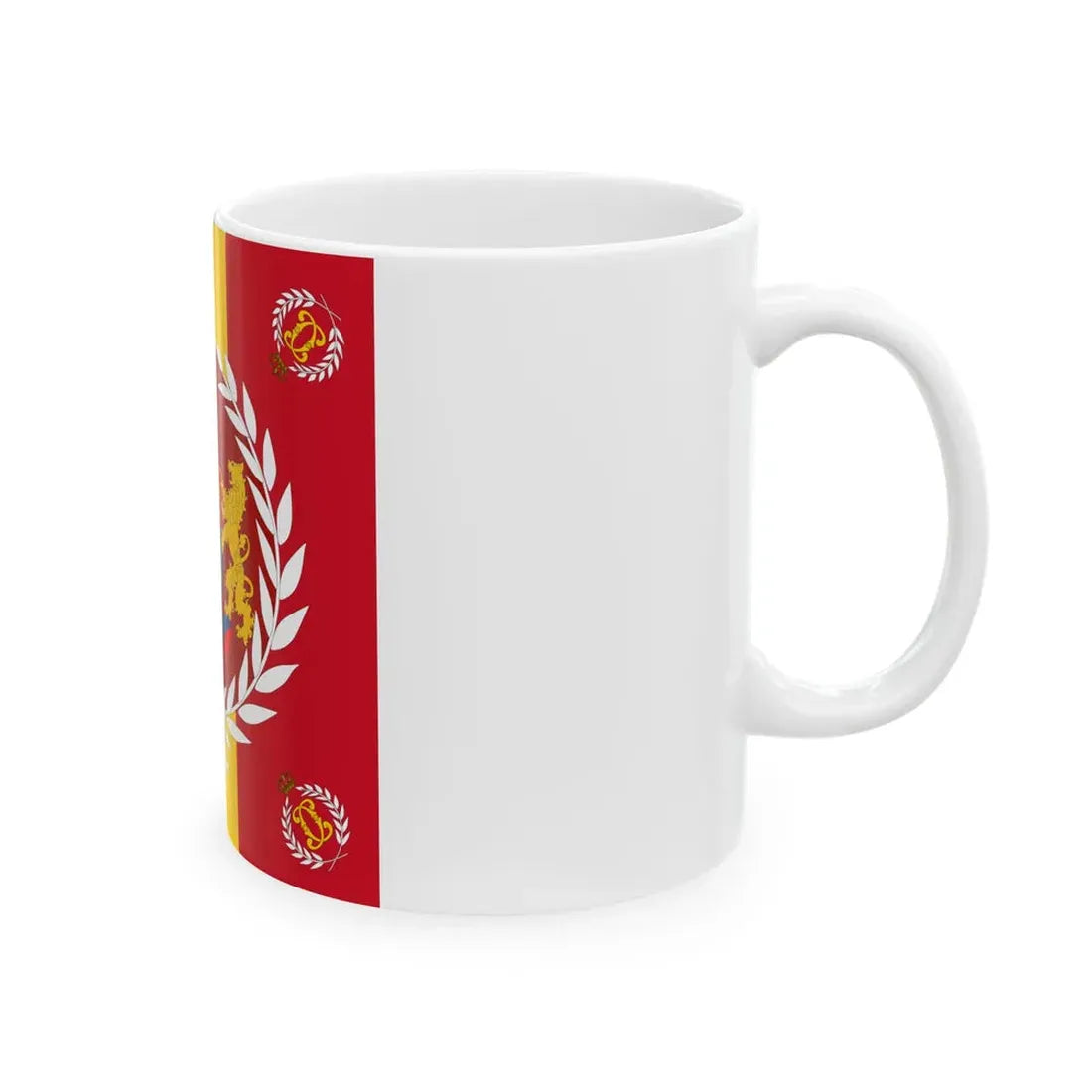 Romanian Army Flag - 1877 used model (Oman) White Coffee Mug - Go Mug Yourself