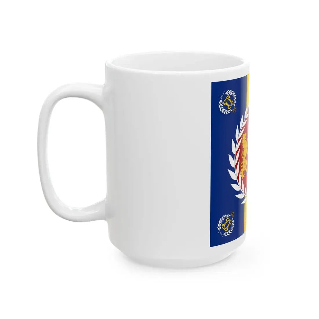 Romanian Army Flag - 1877 used model (Oman) White Coffee Mug - Go Mug Yourself