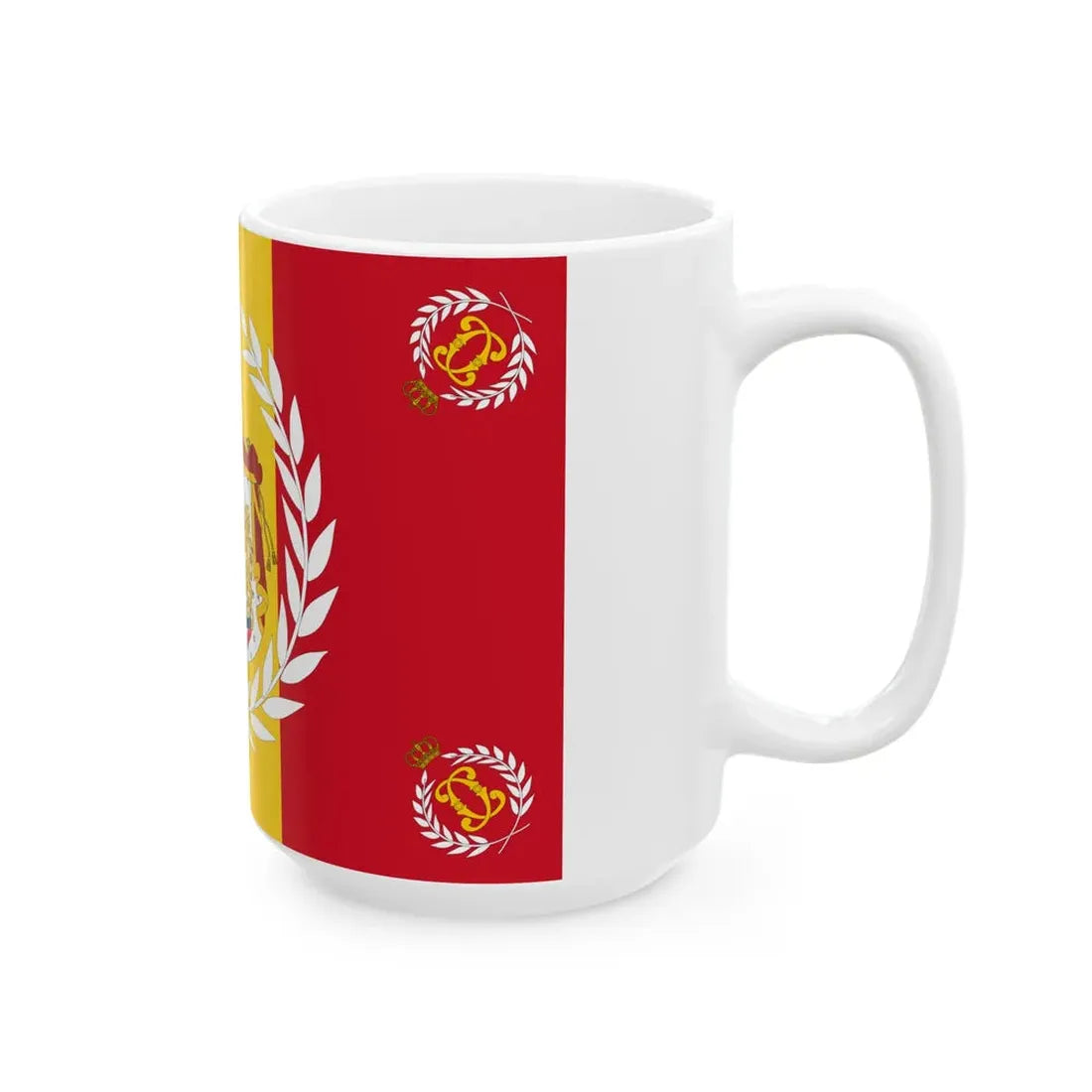 Romanian Army Flag - 1902 used model (Oman) White Coffee Mug - Go Mug Yourself