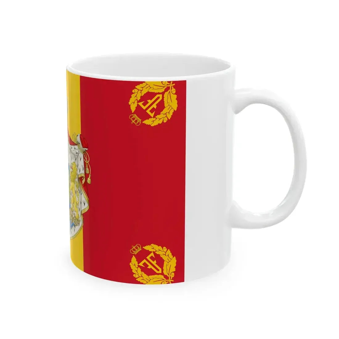 Romanian Army Flag - 1921 used model (Moldova) White Coffee Mug - Go Mug Yourself