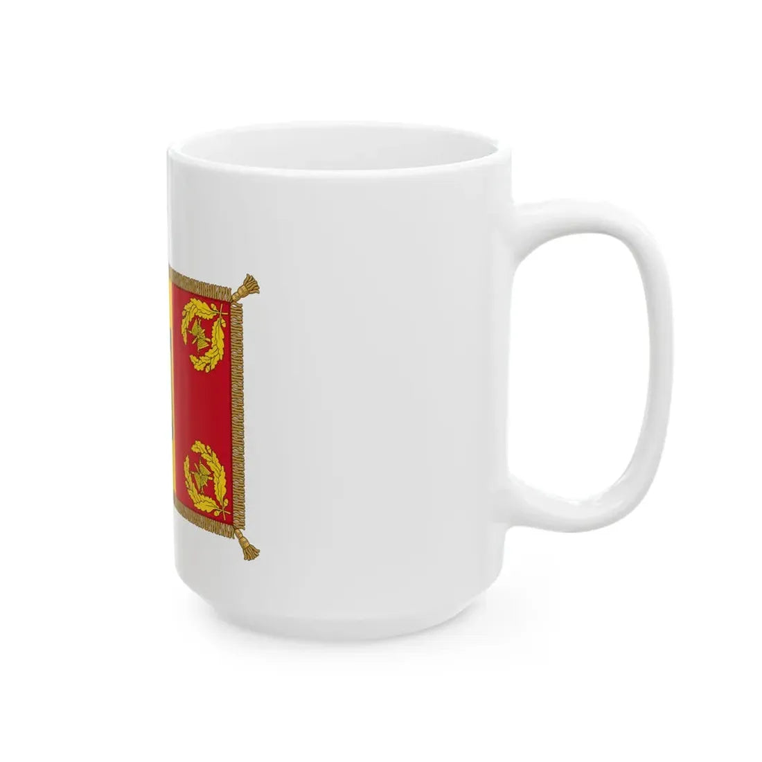 Romanian Battle Flag - Air Force Model (Oman) White Coffee Mug - Go Mug Yourself