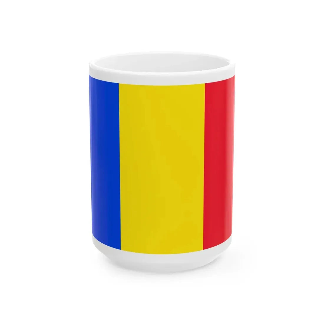 Romanian flag (Oman) White Coffee Mug 15oz - Go Mug Yourself