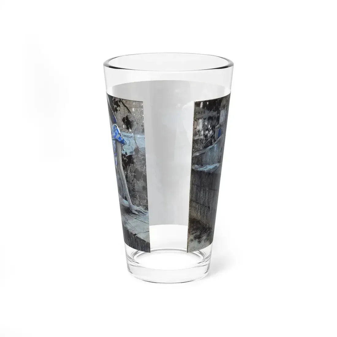 Romantic Night Out (Magazine Illustration) Pint Glass 16oz - Go Mug Yourself