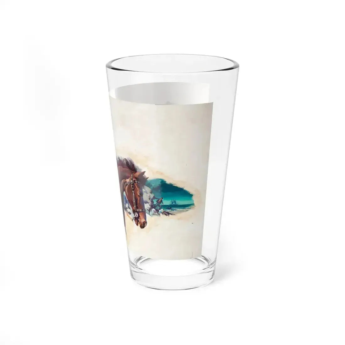 Romantic Rebel, American Weekly Magazine illustration, September 1950 (Magazine Illustration) Pint Glass 16oz - Go Mug Yourself