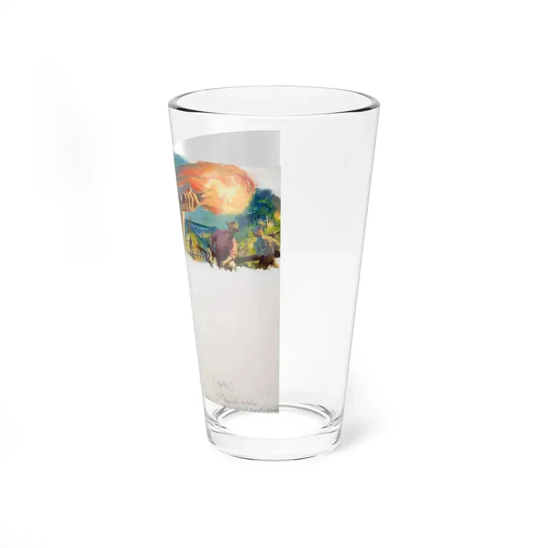 Romantic Rebels, The Fall of the Rancho Queen, American Weekly Magazine illustration (Magazine Illustration) Pint Glass 16oz - Go Mug Yourself